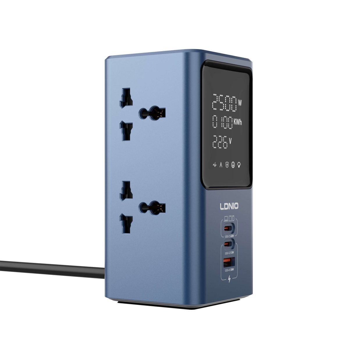 LDNIO SC2 45W PD charger: The Ultimate Universal Power Strip with LED - Image 4