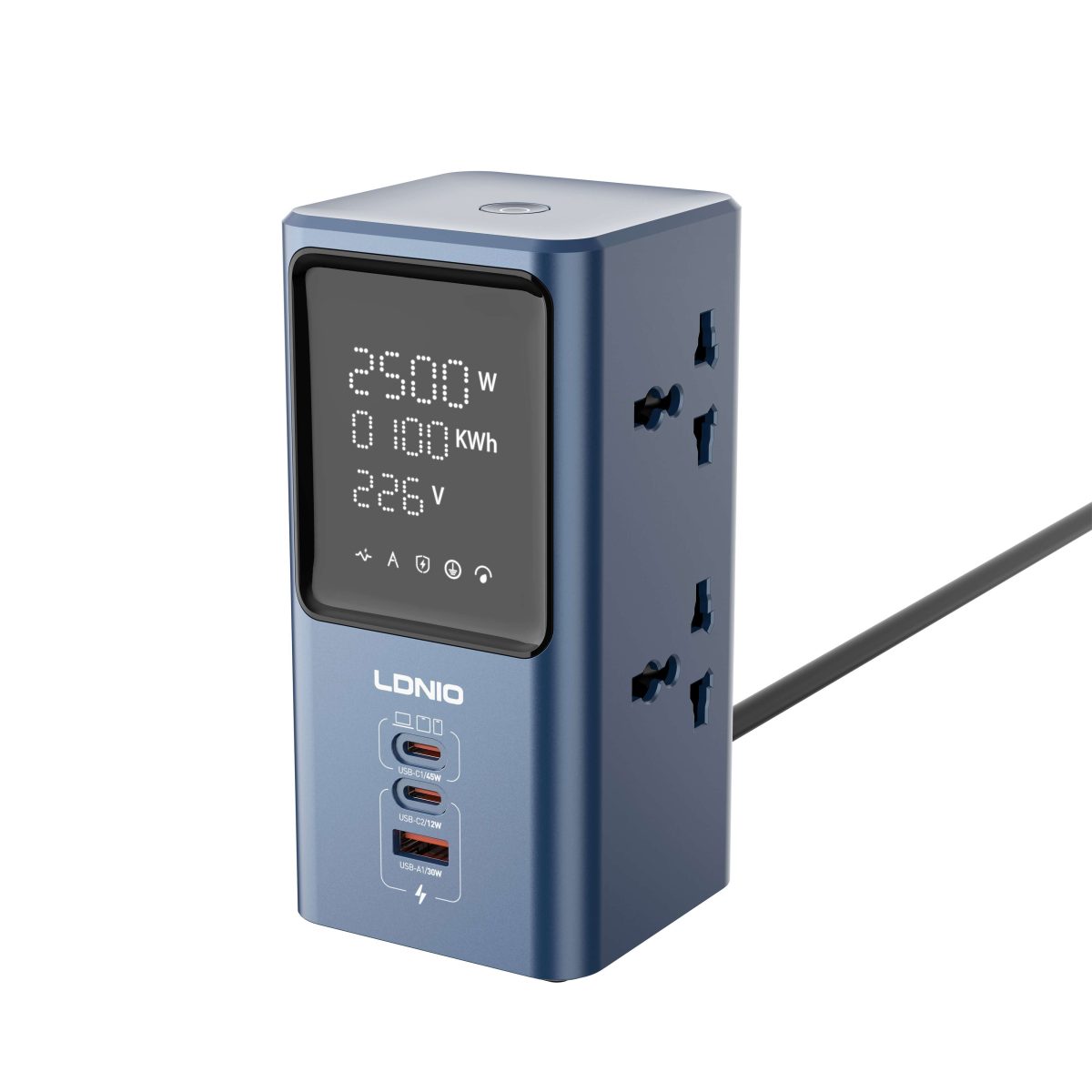 LDNIO SC2 45W PD charger: The Ultimate Universal Power Strip with LED - Image 2