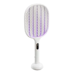 Qualitell E3 Electric Mosquito Swatter | 3-in-1 UV Trap, Rechargeable, Digital Display