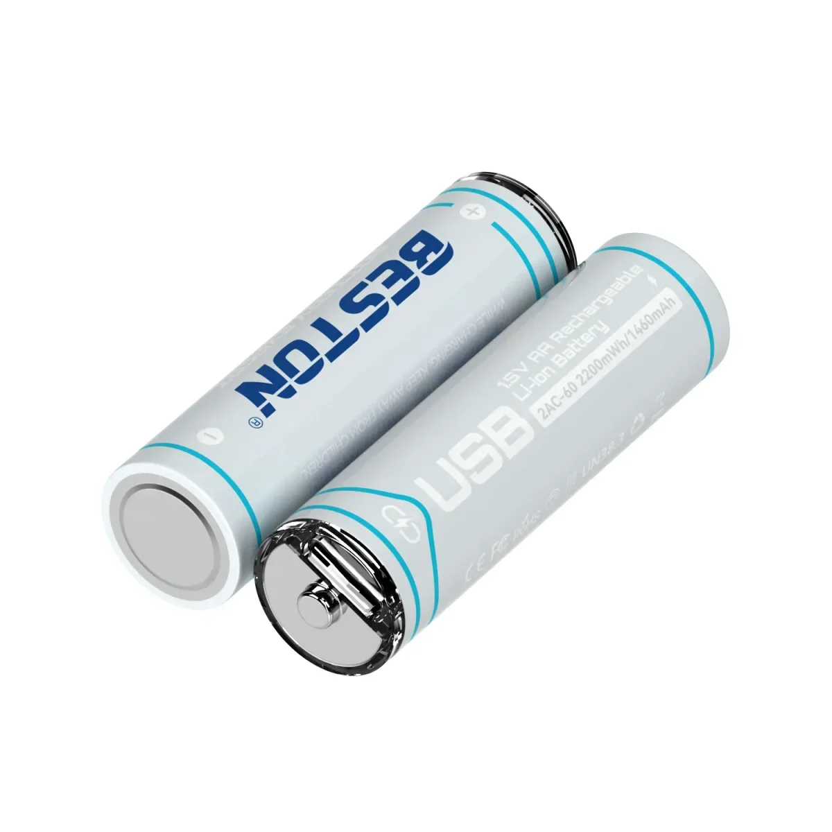 Beston 4PCS 1.5V 2200mAh AA Lithium Rechargeable Battery - Image 3