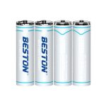 Beston 4PCS 1.5V 2200mAh AA Lithium Rechargeable Battery
